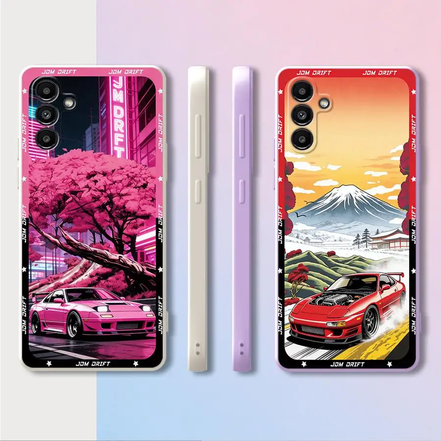 JDM Sport Car Phone Cover Case for Samsung Galaxy A35 A51 A11 A12 A34 A36 A26 A16 A24 A13 A14 A22 A52 A15