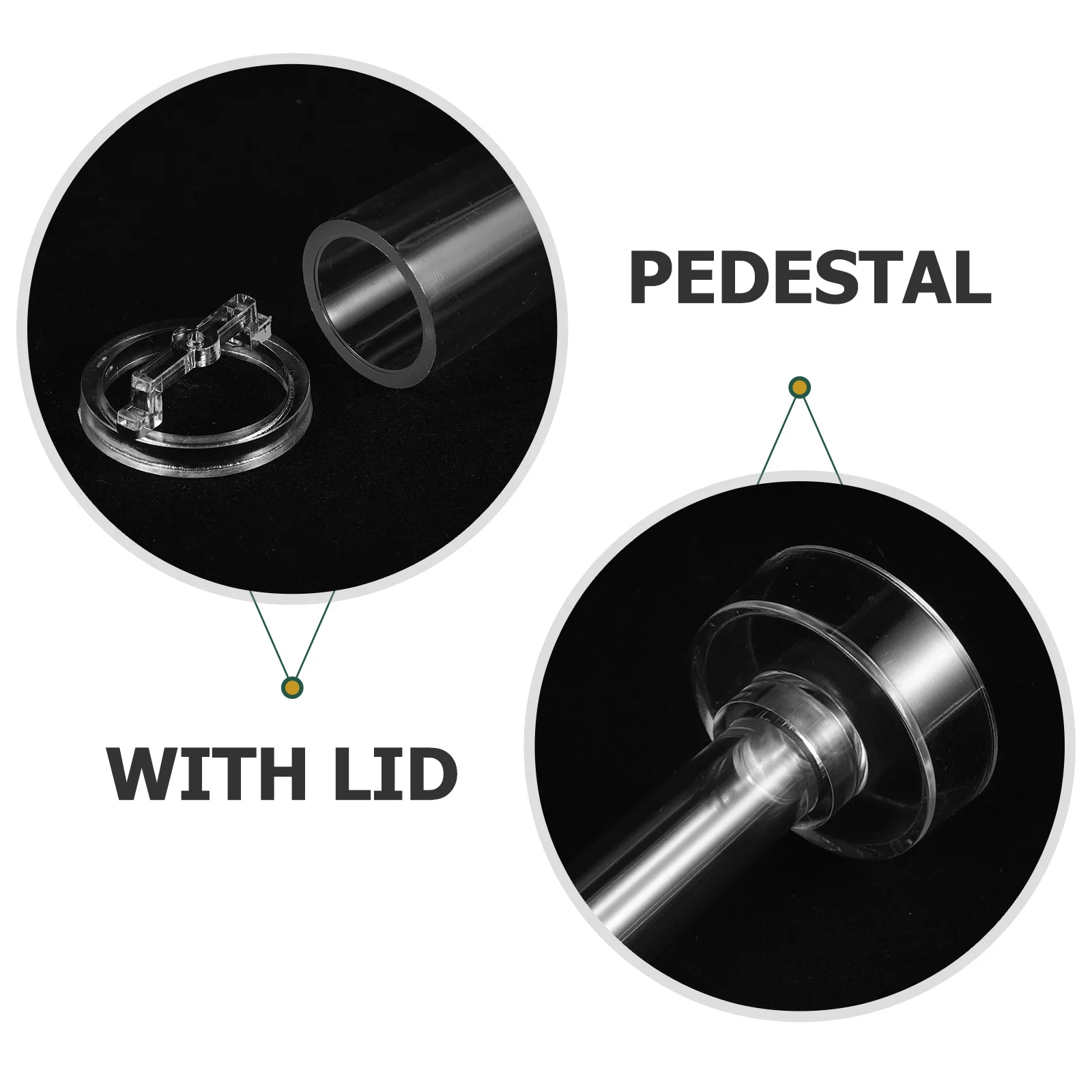 

2pcs Plastic Mold Transparent Diy Making Mould For Handmade Candles Durable Craft Plastic Diy Mold Accessory Tool