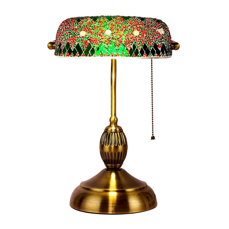 

Turkish characteristics Bank of the Republic of China desk lamp Bedroom Living room Restaurant Hotel B & B Bar Mosaic glass desk