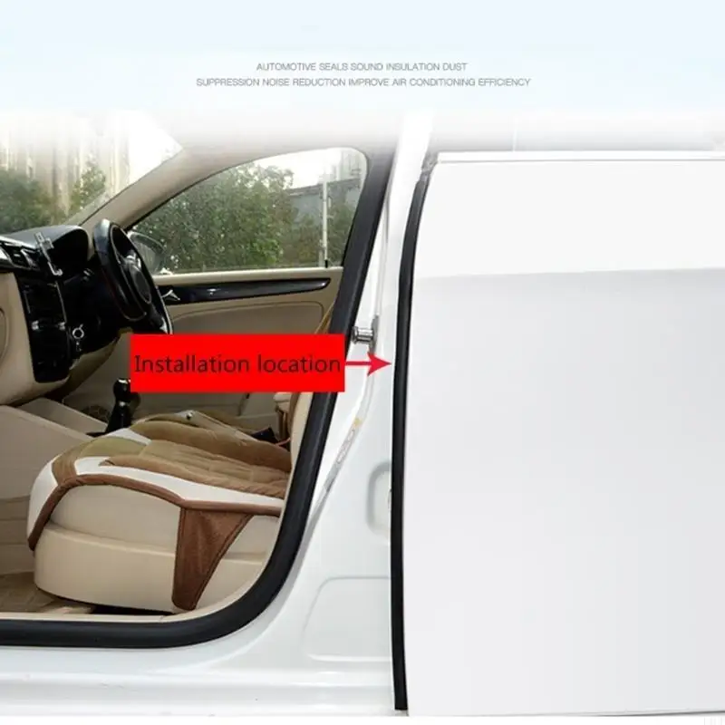 F1CF Car Weather Stripping 1.6/1.8/2M Car Windshield Weatherstrip Seal Rubber Stripping Trim Weatherstrip Adhesive
