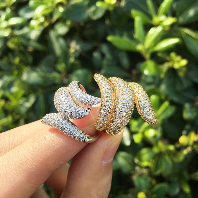 

Hot-selling women's rings, European and American trendy micro-inlaid colored zirconium adjustable open rings, creative geometric