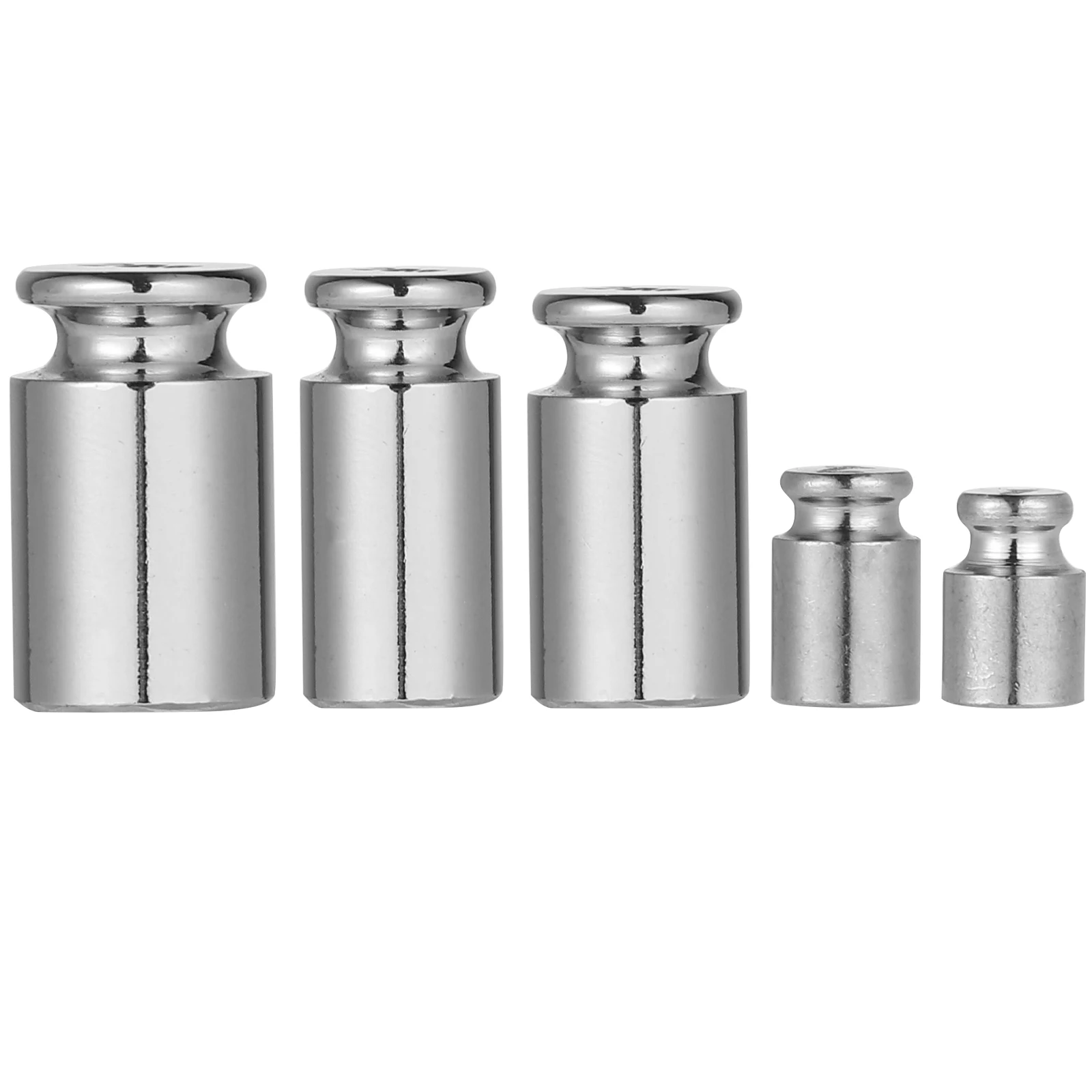 

5 pcs 1 Set Electronic Scale Calibration Weight Steel Hard Plating Kit M1 Standard Chrome Gram Scale Weights Set
