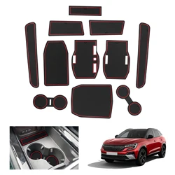 RUIYA para Renault Austral E-Tech Hybrid 2022 2023 2024 Tapete de ranhura de porta de carro Antiderrapante Almofada de ranhura Auto Interior Renault Austral Acessórios