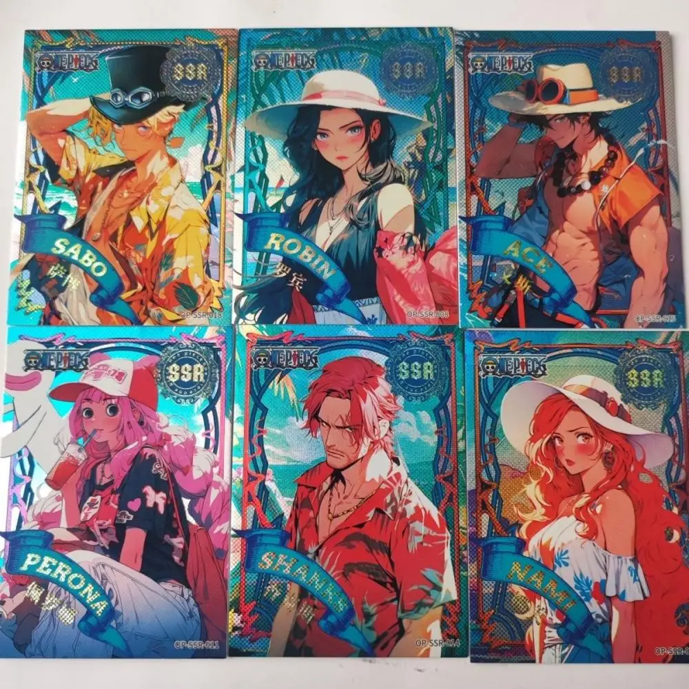 Anime ONE PIECE SR SSR UR HR GR series collection card Monkey D. Luffy Portgas D Ace Entertainment toys Christmas birthday gift