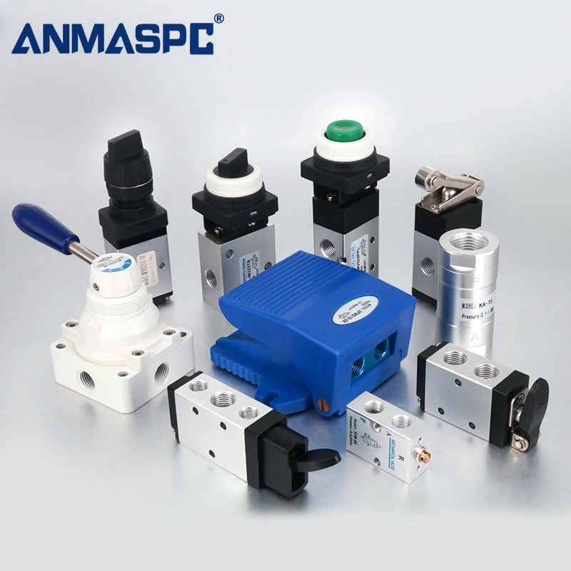 ANMASPC Brand Pneumatic Foot Valve 4F210-08 Series Foot Valve for Pneumatic Control System Two-way Five-way Pedal Valve