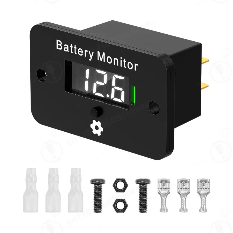 12V‑72V Adjustable Digital Battery Capacity Voltage Meter for Electric Scooter Forklift Golf Cart