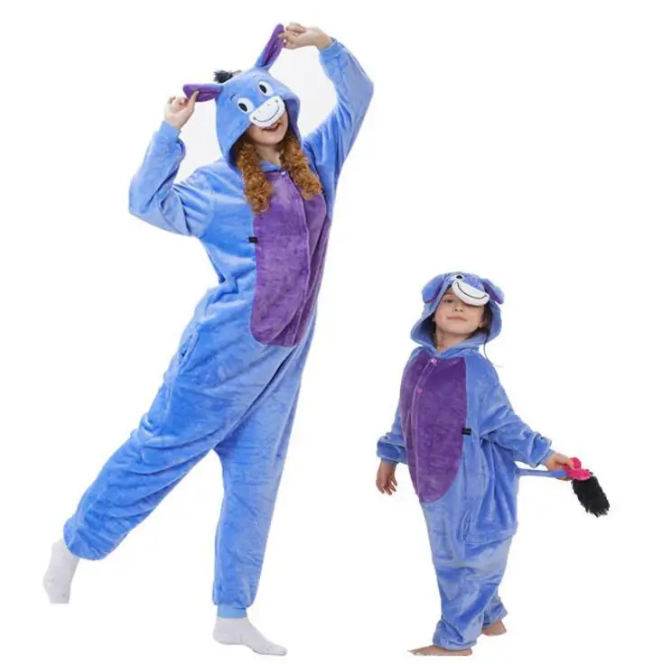 

Unisex Donkey Costumes Halloween Onesies Monster Cosplay Pajamas Adult Pyjamas Animal Sleepwear Jumpsuit