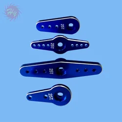 25T metallo RC Servo Arm Horn braccio singolo/doppio braccio per accessori Futaba colore blu RC