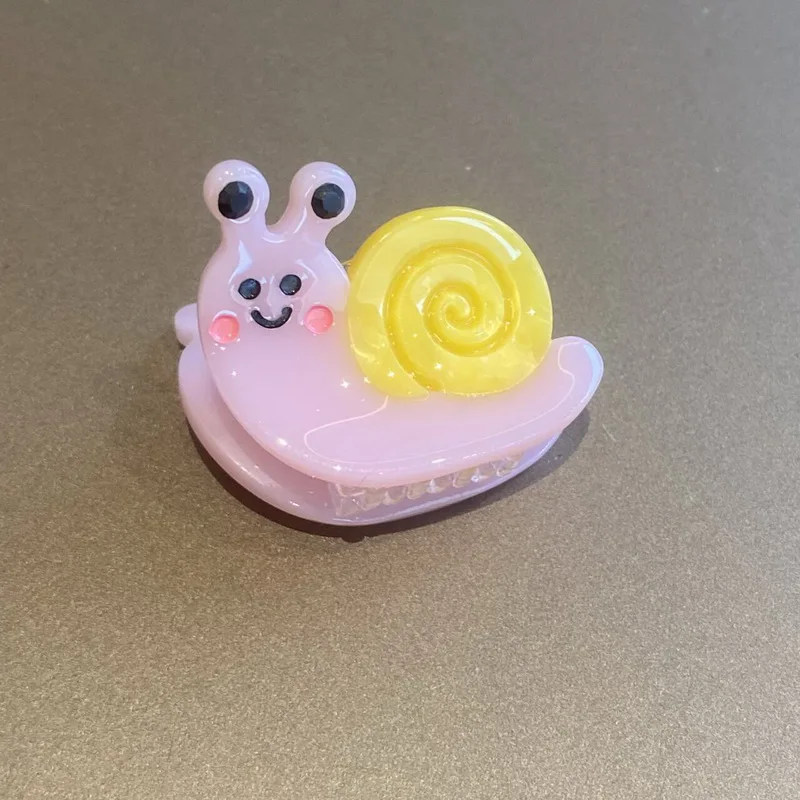 Cute Bee Hair Clip Claw For Girls Small Cartoon Animal Claw Clip Women Snail Hairpin pink hair barrettes hair accessories view 6