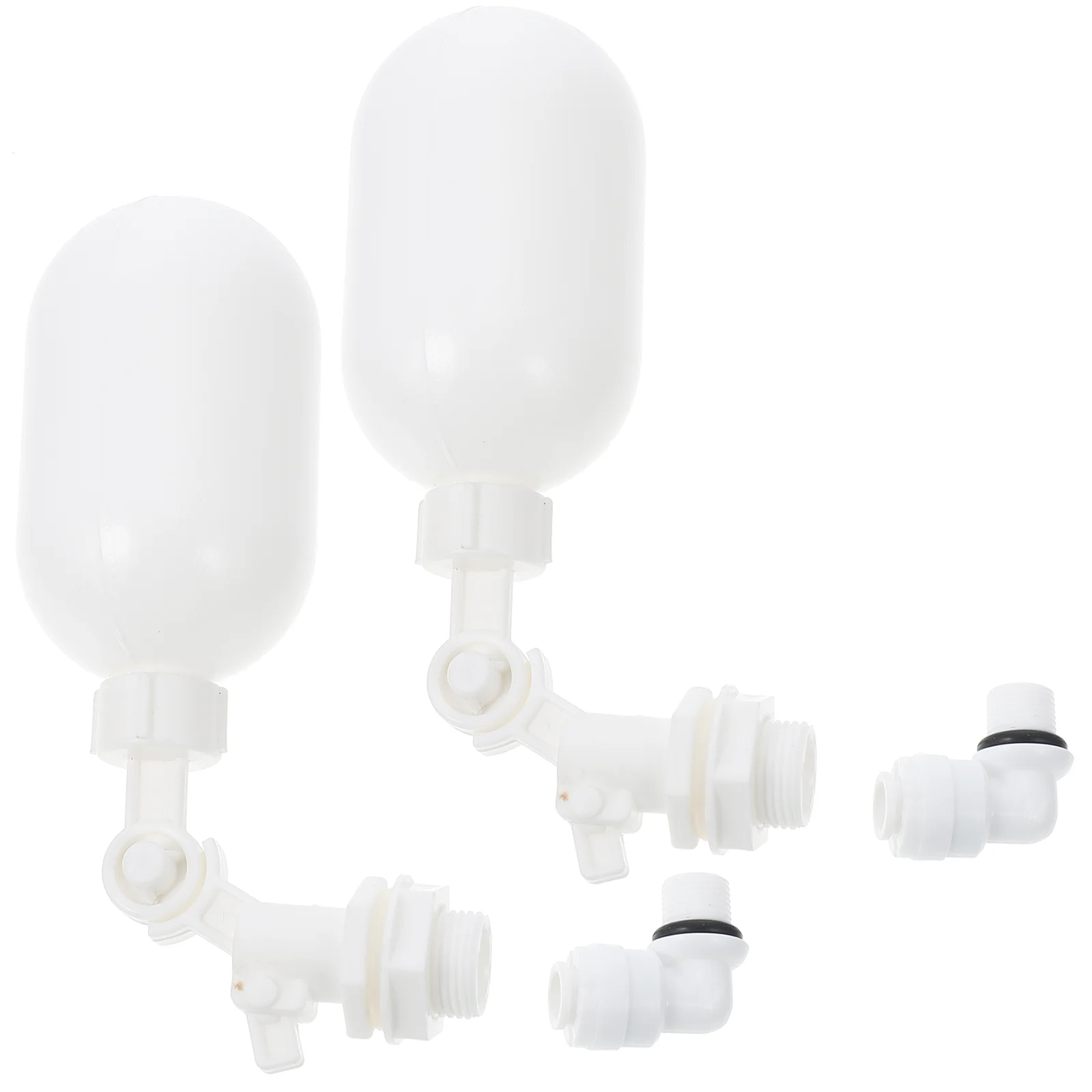 2 Pcs Float Valve Fish Tank Floating Balls Mini Plastic Water Controller Valves Pp Automatic