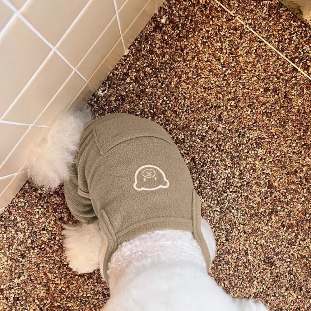 مستلزمات الحيوانات الأليفة، سراويل ناعمة بحزام للحيوانات الأليفة، بيجامات للكلاب قابلة للتنفس، نمط كرتوني، بدلة للكلاب للجرو والقطط #5