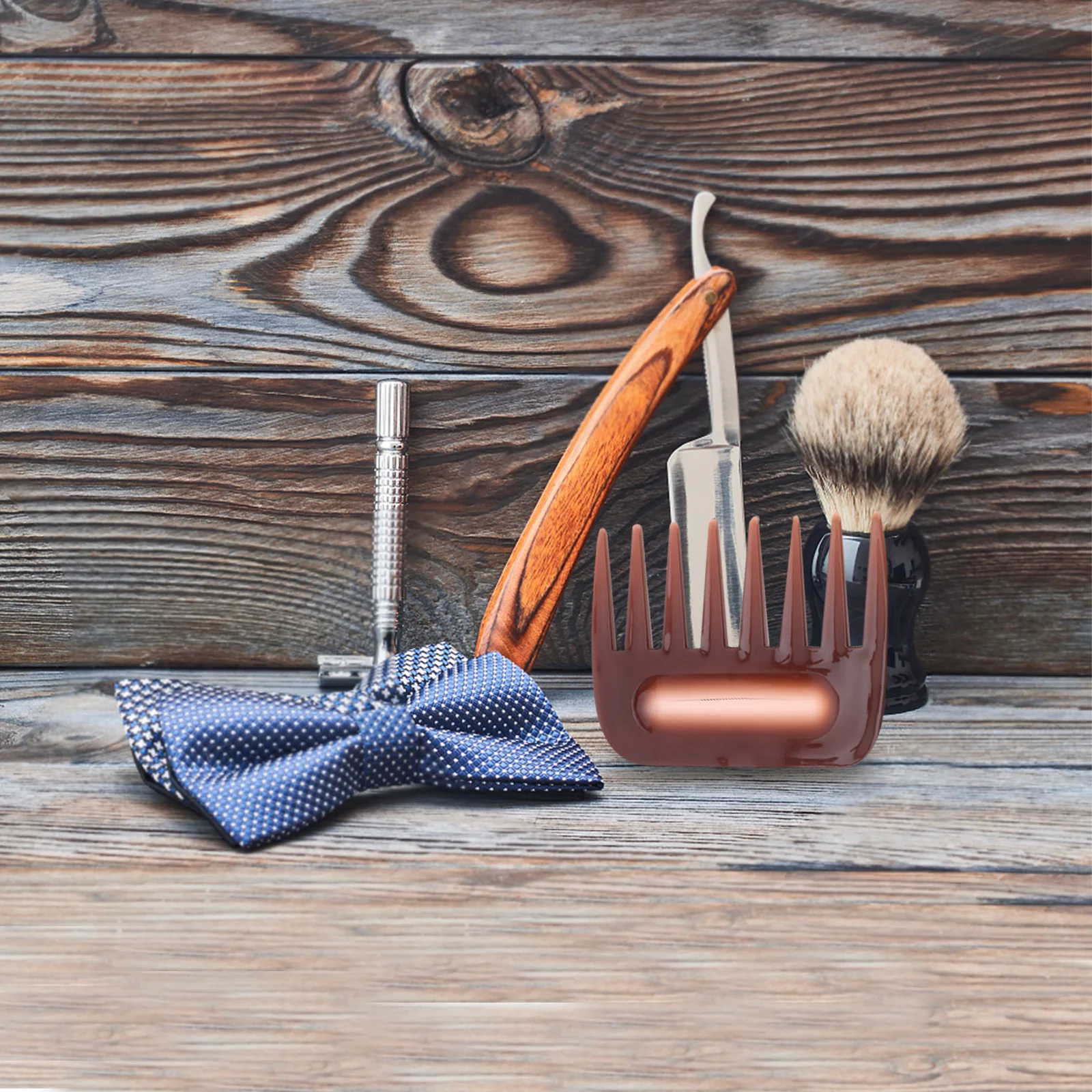 

4Pcs Multi-Functional Men's Hair Comb Set Styling Tools for Various Hairstyles Comfortable Grooming Experience Portable Travel