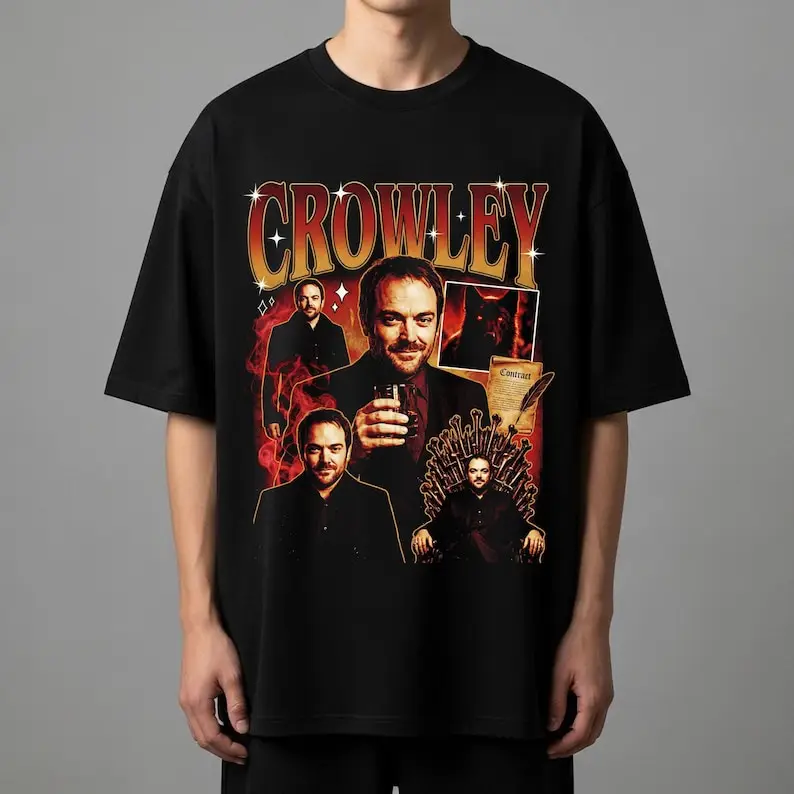 Camiseta Crowley, King of Hell, camiseta gráfica Hello Boys, camiseta unisex para fanáticos