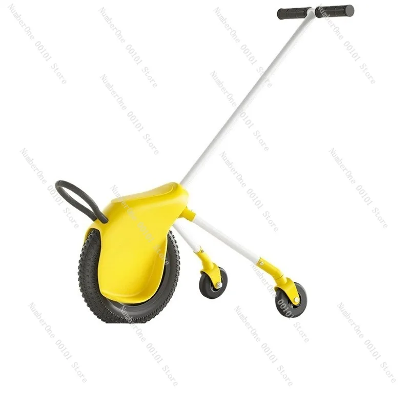 Single-wheel Hand Push Toy Car, Off-road Children’s Solo Competition Vehicle, Boys and Girls Outdoor Play Car, Mini Push Cart