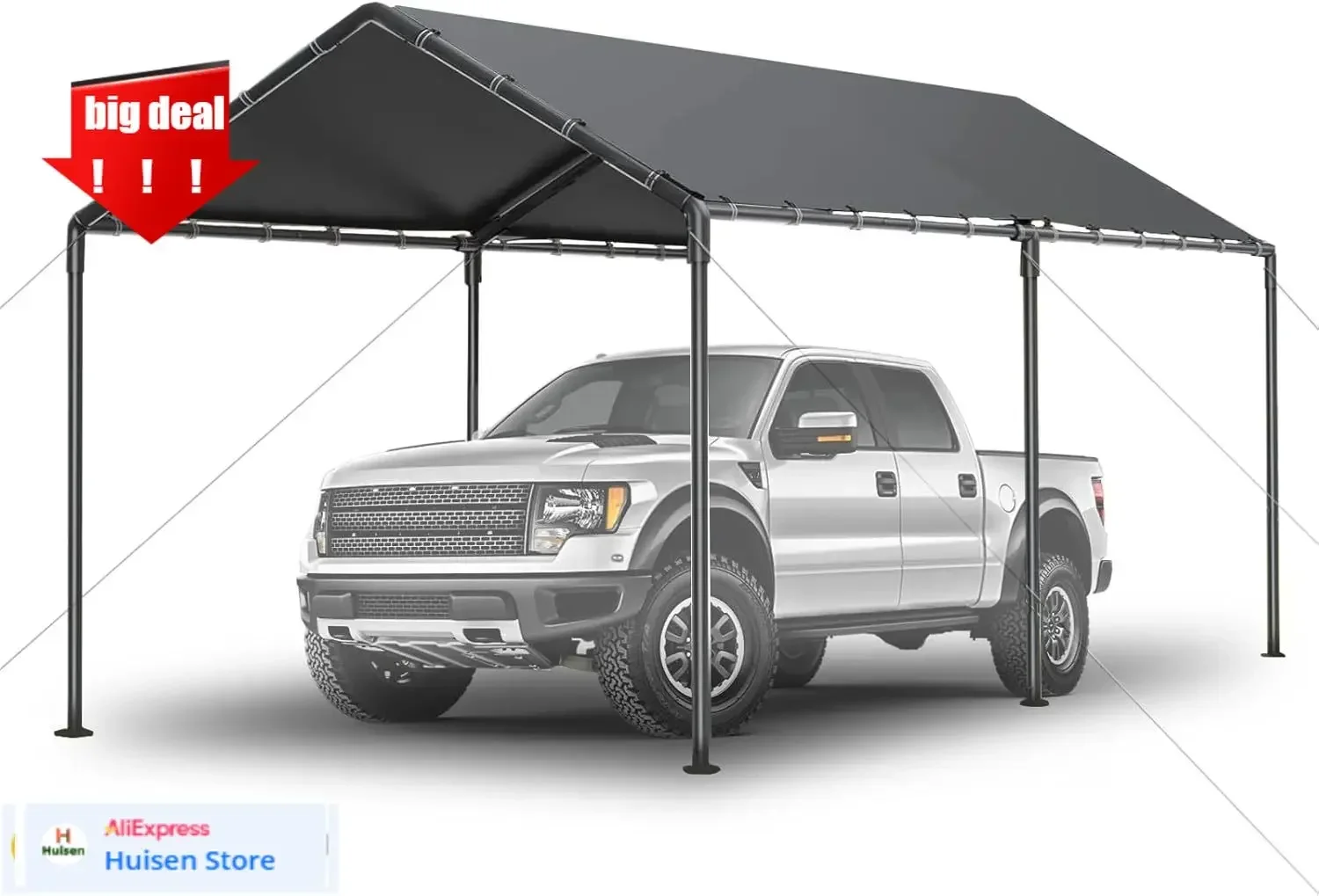 

Горячая распродажа: Прочный уличный навес для автомобиля 10x20 футов, сверхпрочный автомобильный тент, портативный гараж-навес, всесезонный тент-тент для хранения автомобиля.