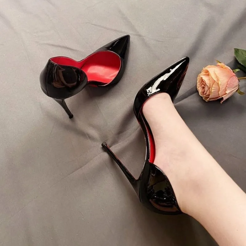 

New Women's Shoes Fashion Classic Pointed Tip High Heels for Woman Sexy Patent Leather Casual Shoes Designer Shoes Zapatos Mujer