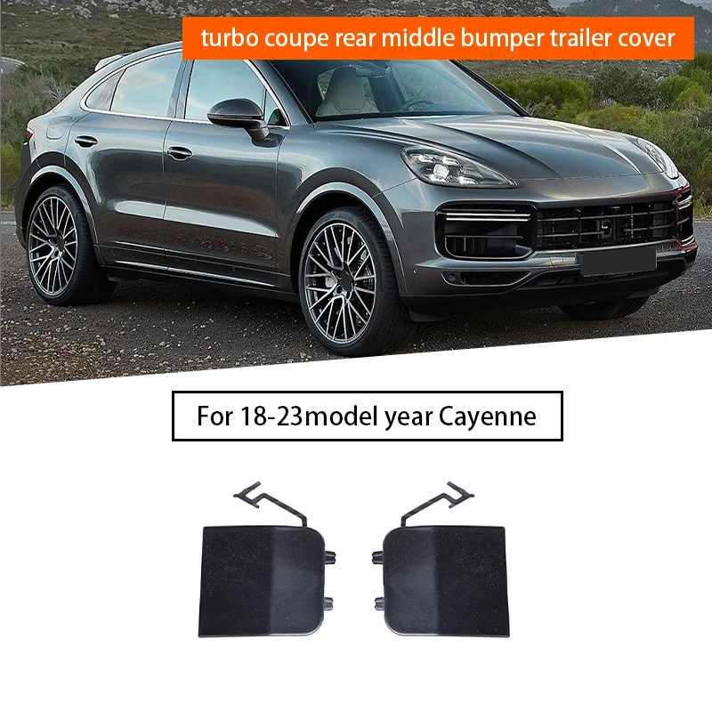 

Car rear bumper tow cover for Porsche Cayenne Coupe Turbo 2018-2023 9Y3807499BG2X 9Y3807500BG2X.