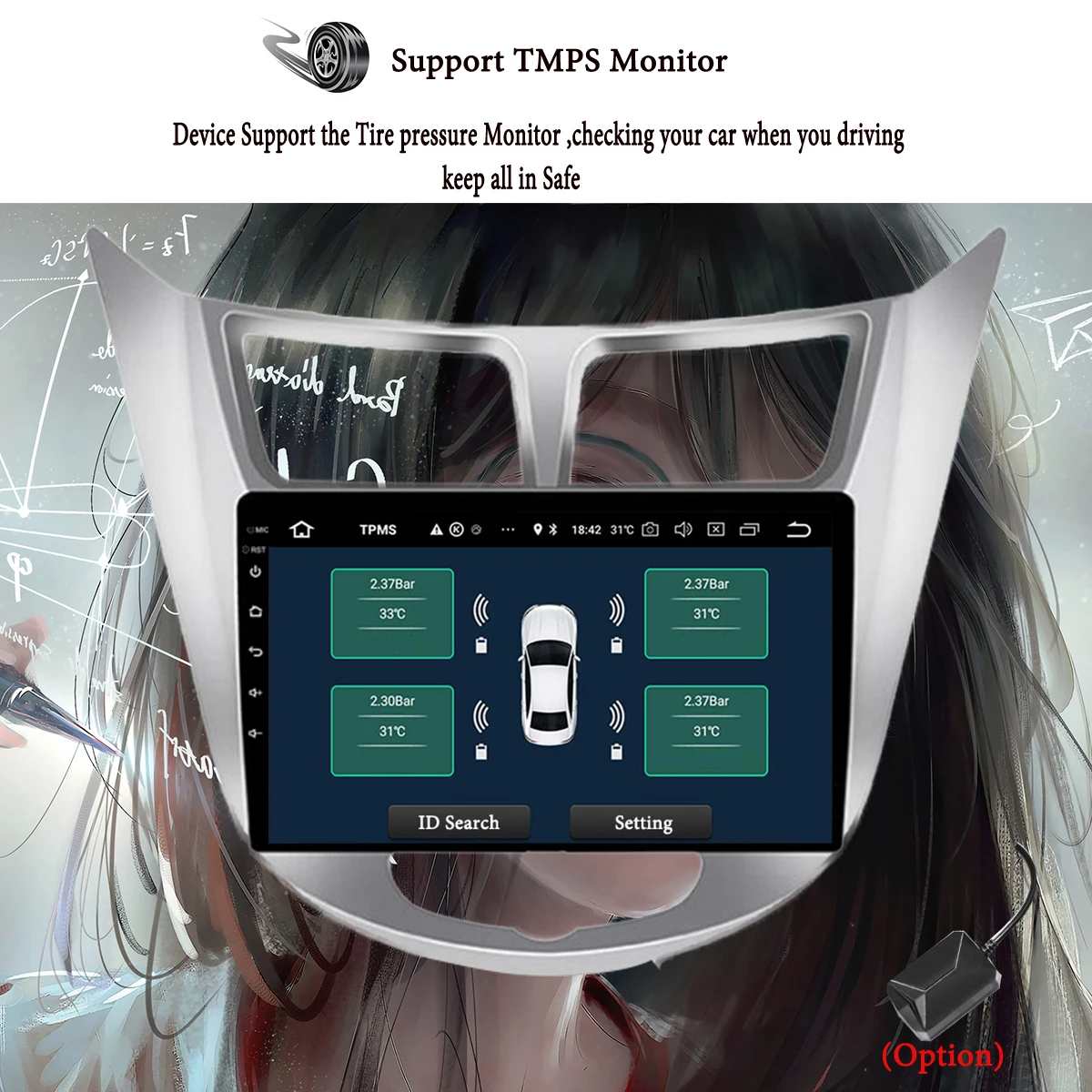 Android 14 8G+128G Car GPS Navi Monitor For Hyundai Solaris Verna Accent Headunit Radio FM AM 4G Lte WIFI Tape Recorder Carplay