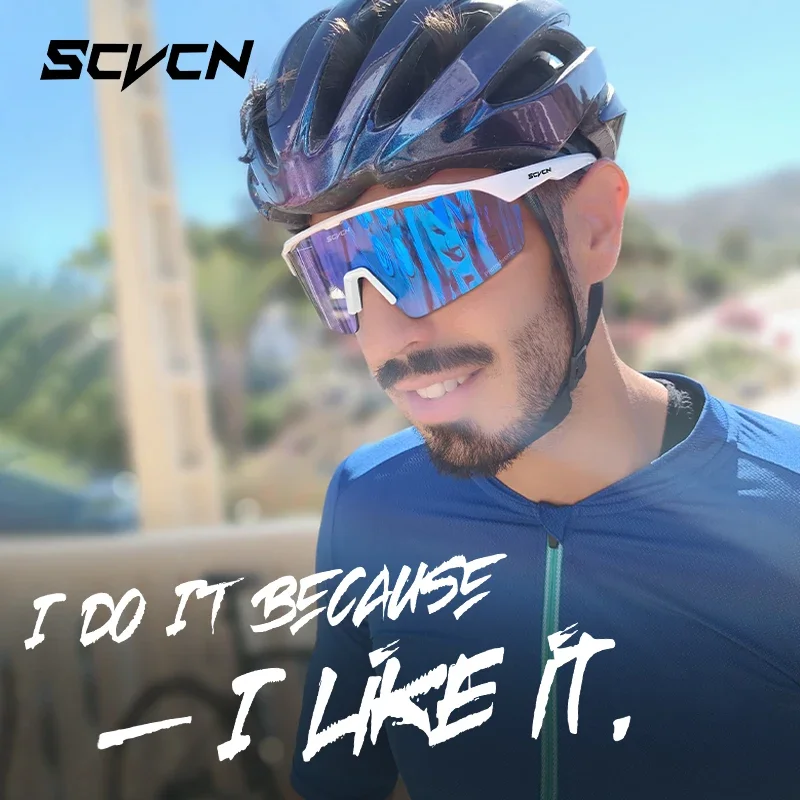 SCVCN Occhiali da sole da ciclismo fotocromatici per esterni Occhiali da MTB Occhiali da ciclismo UV400 Uomo Donna Occhiali sportivi da bicicletta da strada Nuovo