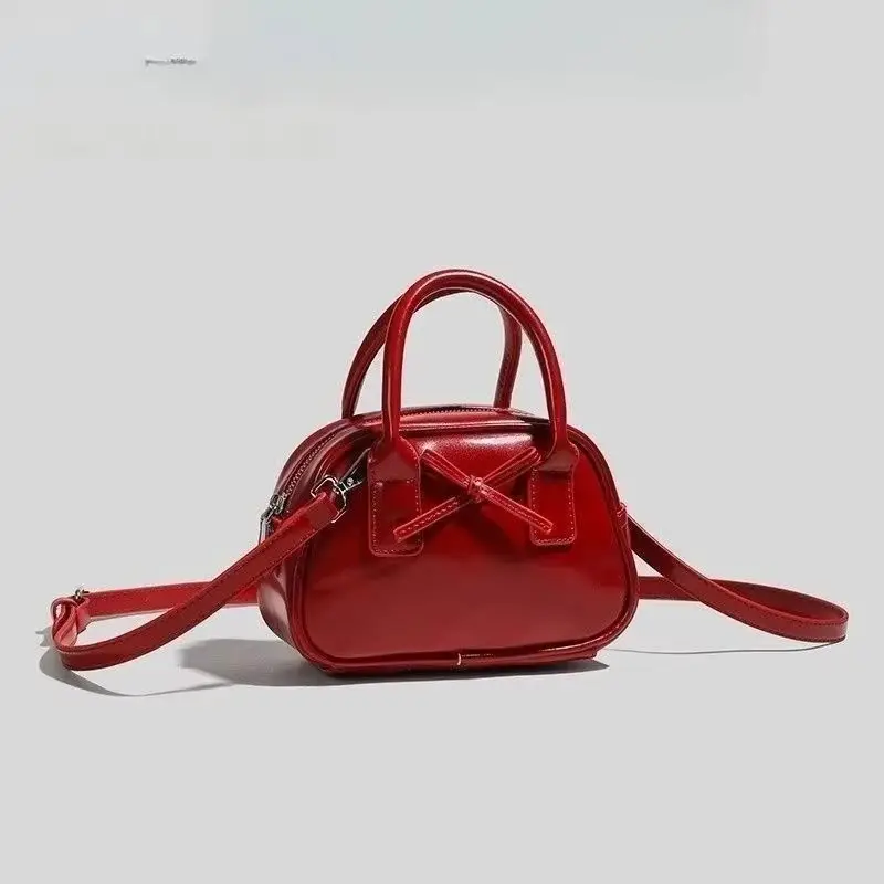 

Элегантная новая модная сумка через плечо 2026: стильная кроссбоди-сумка в иностранном стиле, сумка-боулинг, привлекательная внешность