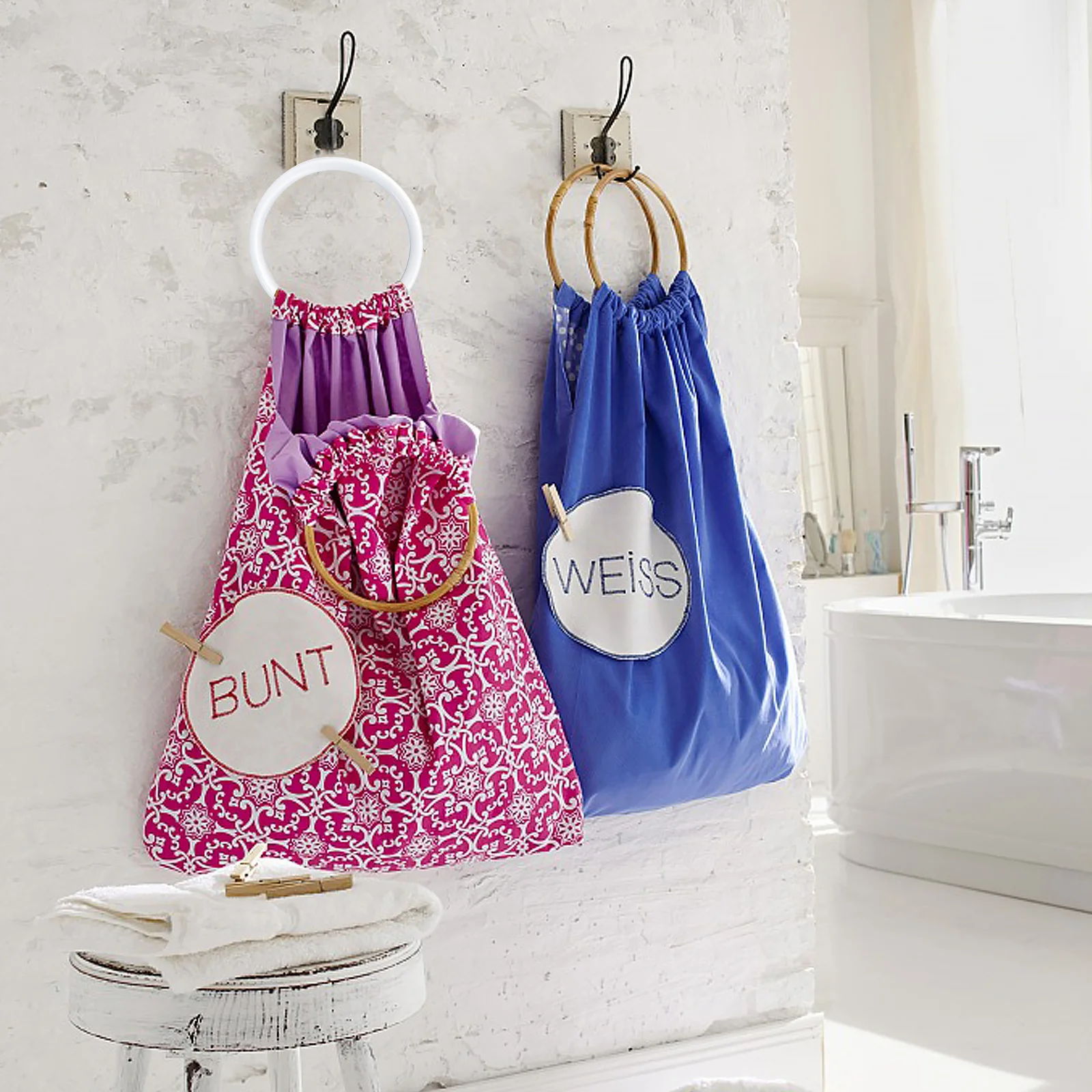 

2pcs Round Diy Handle Acrylic Bag Handles Replacement Simple Durable Design For Handbag Purse Clutch Making Bag Repair