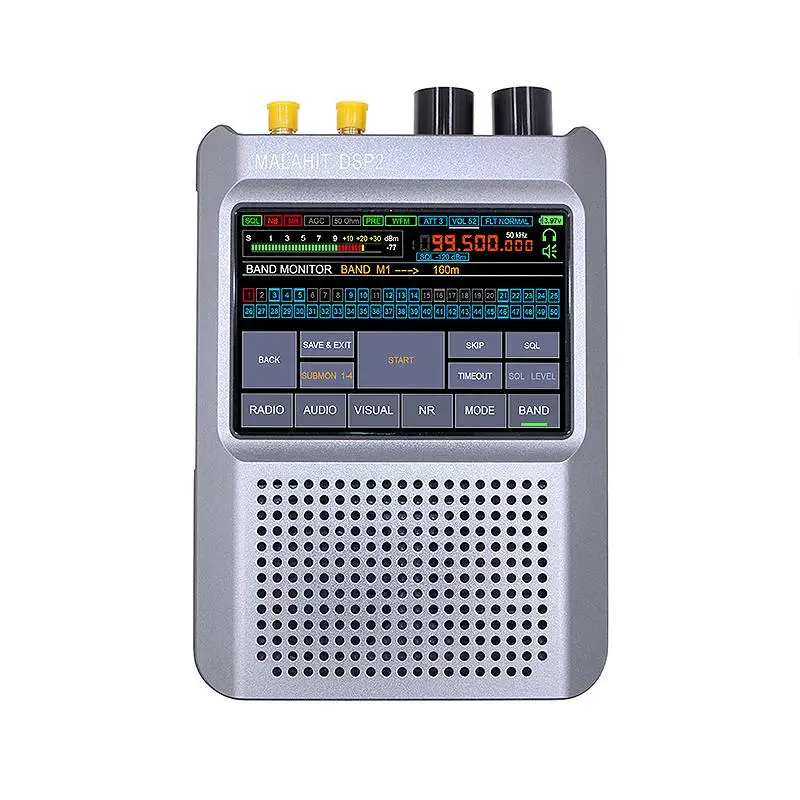 2nd Upgraded Generation Malahit-DSP2 SDR Radio Receiver 10kHz-380MHz, 404MHz-2GHz Built-in 5000mAh Battery