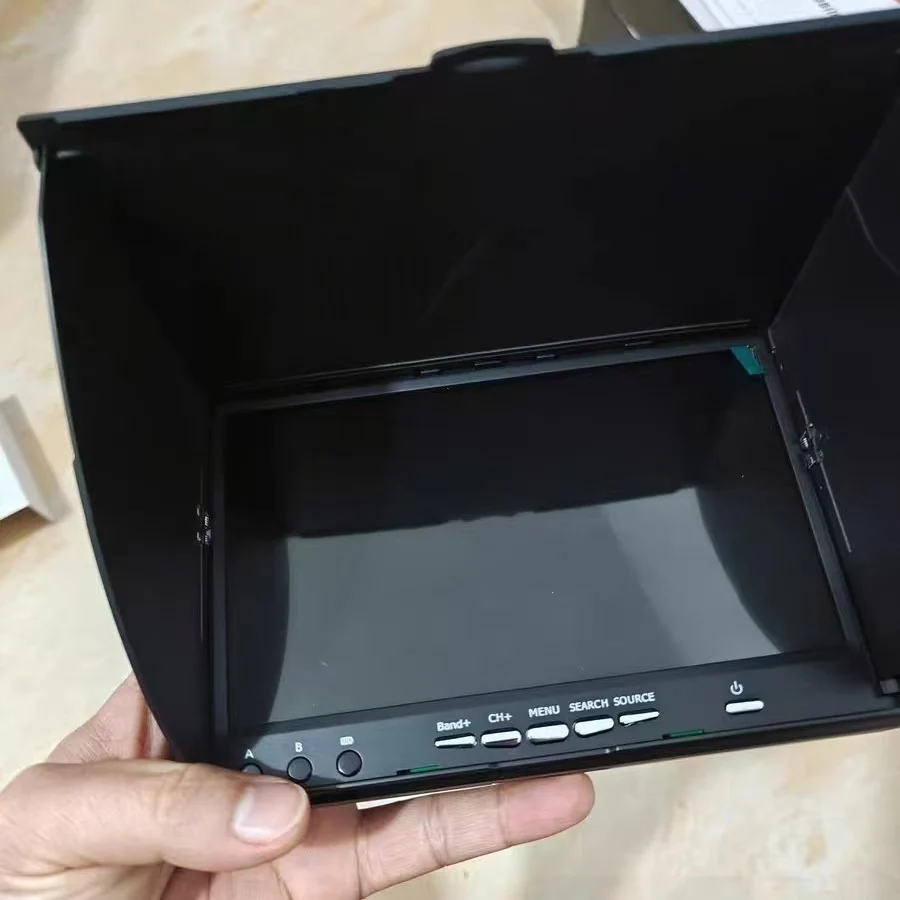 7-calowy ekran FPV z podwójnym odbiornikiem, przenośny wyświetlacz 5.8G 40CH typu All-In-One, ekran LCD5802S/5802D z wbudowanym rejestratorem DVR do quadcoptera FPV