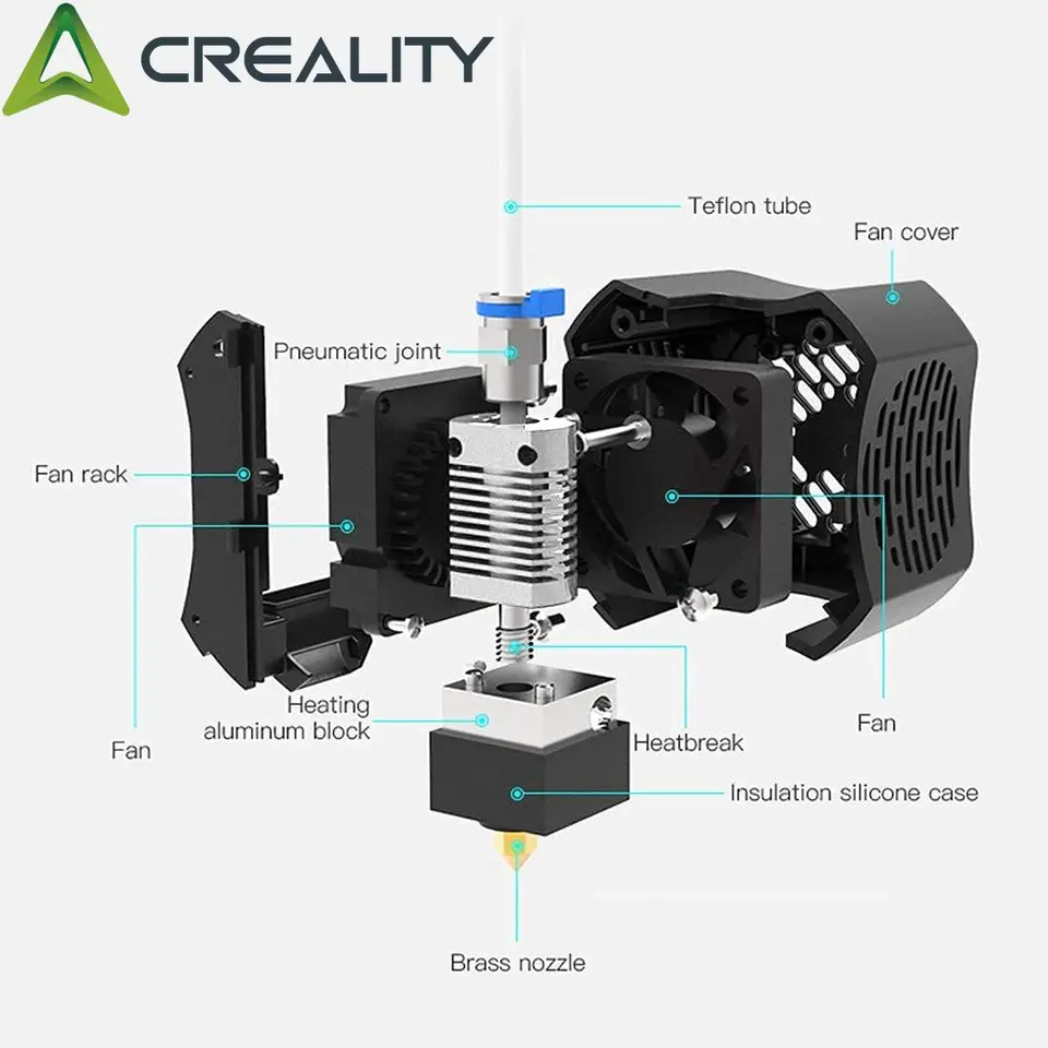 Creality Ender-3 V2 ホットエンド 0.4mmノズル