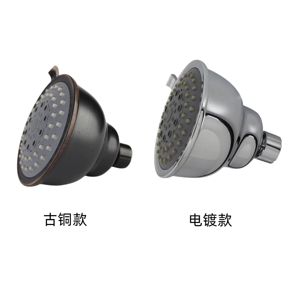 CUPC foreign trade, American 4-inch five-function electroplated bronze rain shower small nozzle shower, bath hotel