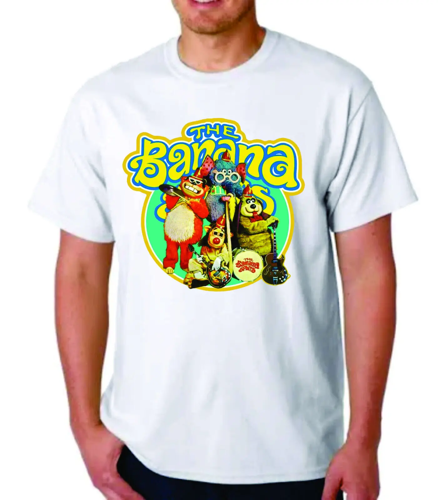 

the Banana Splits T-Shirt Cartoon Hanna Barbera Fashion Top tee T Shirt Short Sleeve Cotton Men's Crew Neck Printed Tee