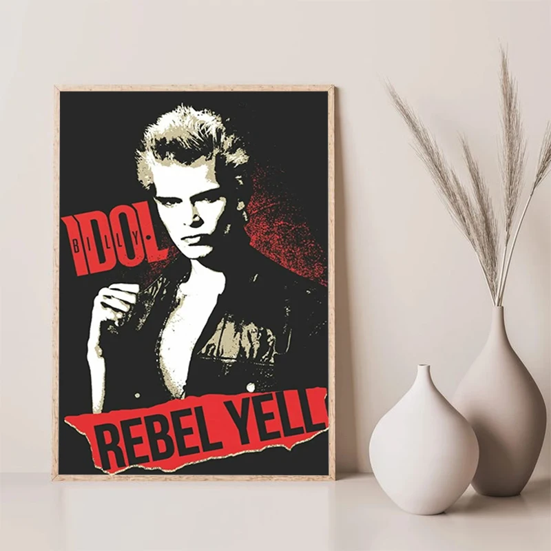 Постеры-постеры Rock Singer Билли идол для настенного искусства для дома и украшения, рисунок на холсте, декоративные искусства