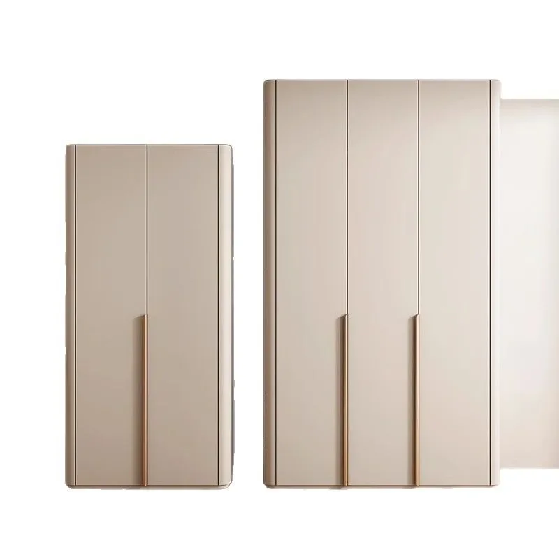 

Solid wood wardrobe, bedroom, household large wardrobe, small apartment finished product storage cabinet, new one-door to top ro