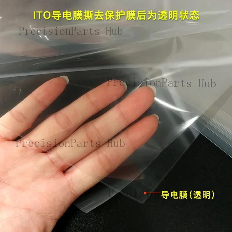 Transparent ITO conductive film flexible mobile phone touch screen 0.125mm thick 10 euro game handle switch