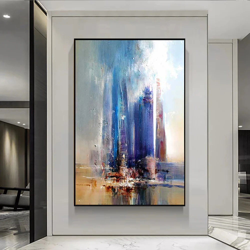 

Modern Decoration Home Abstract Oil Painting On Canvas Hand Painted Wall Art Scenery Painting Cuadros Grandes Office Decoracion