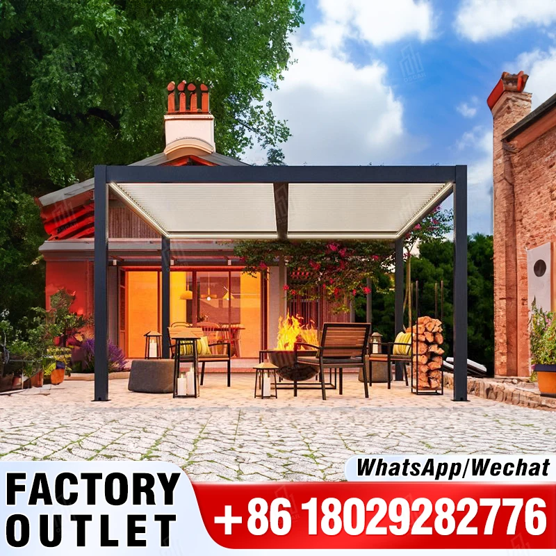 

OEM 3x3 m 3x4 m 3x5 m 3x6 m 4x3 m 4x4 m 4x6 m 5x3 m 6x3 m 6x4 m Waterproof motorized aluminum louver pergola