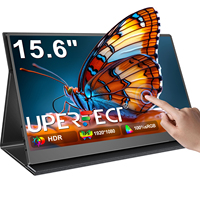 UPERFECT Touchscreen Portable Monitor 15.6 inch For Laptop MAC Switch Xbox Phone PS4 PC USB C HDMI-Compatible Computer Display