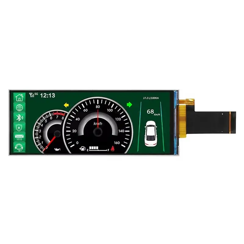 IPS Full Viewing Angle TFT LCD Display Module Bar Type 6.2 Inch 360X960 IPS TFT LCD Display SPI+RGB Interface-AEF7