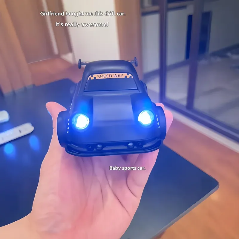 New 2.4G intelligent sensor follows cool lighting effects remote control 360 ° drift toy car children's holiday gift