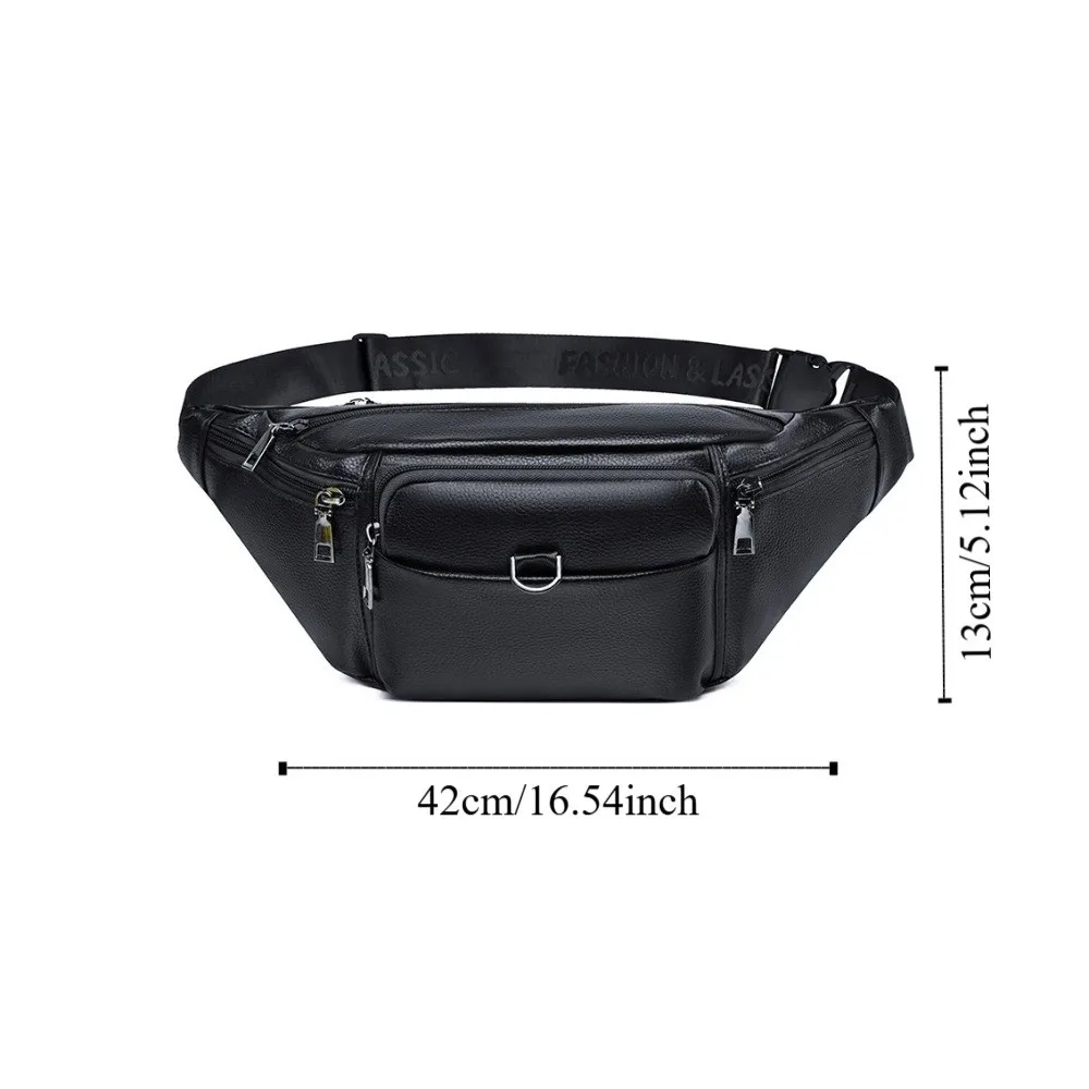 Torba męska crossbody ze skóry PU, wodoodporna saszetka na telefon, torba na ramię dla studenta, rekreacyjna torba z wieloma kieszeniami, nerka, torba rowerowa.