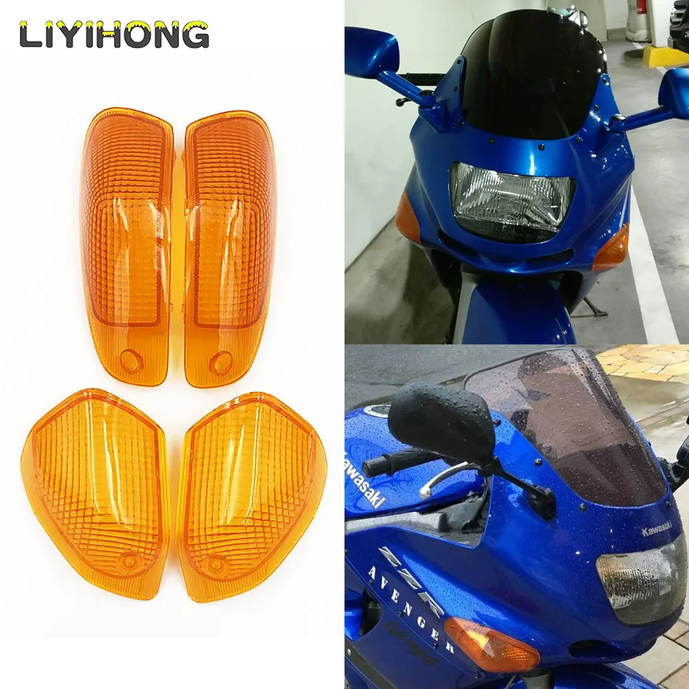 Front Rear Turn Signal Light Lens For KAWASAKI ZZR400 ZZR600 1993-2008 ZZR 400 600 Motorcycle Accessories Lamp Cover EX400 EX600