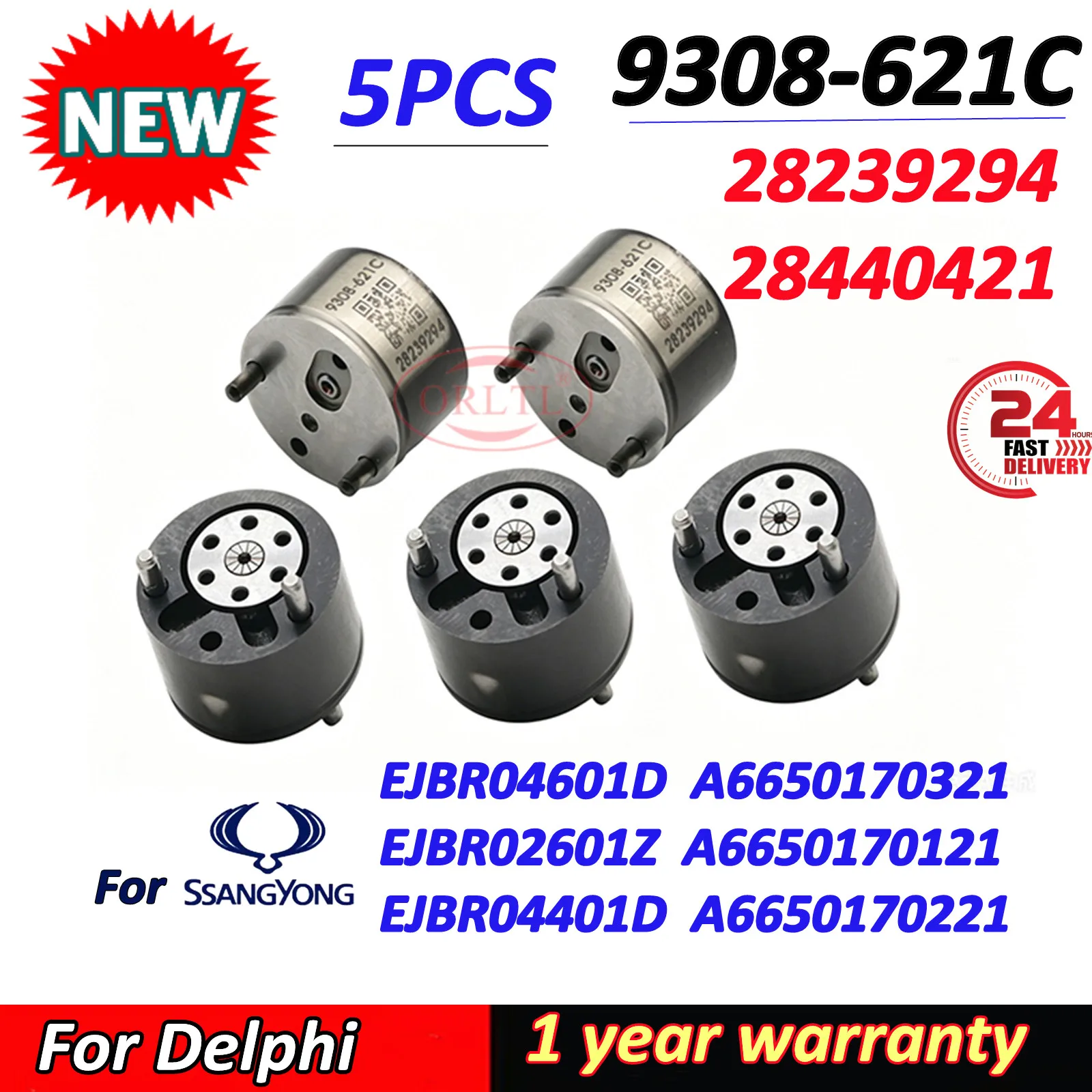 

5PCS 9308-621C 28239294 28440421 Diesel Valve For Ssangyong EJBR02601Z A6650170121 EJBR04601D 6650170321 EJBR04401D A6650170221