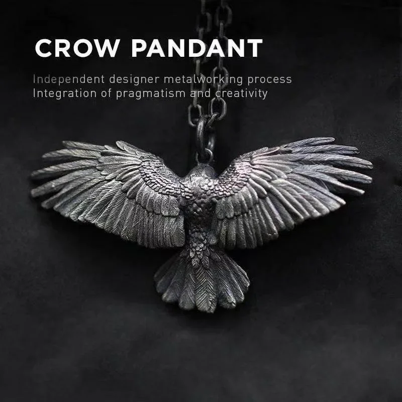 NY Dominant Eagle Spreading Wings Men's Necklace Trendy Brand Instagram Hip Hop Punk Trendy Person Pendant