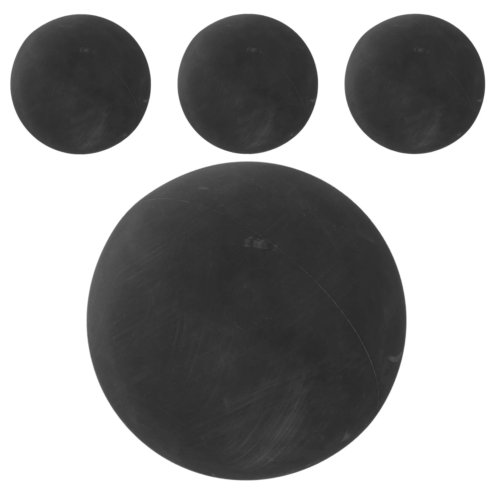 Reaction Training Bounce Balls 4 Pack Elastic Hollow Rubber Balls for Indoor Outdoor Sports Practice