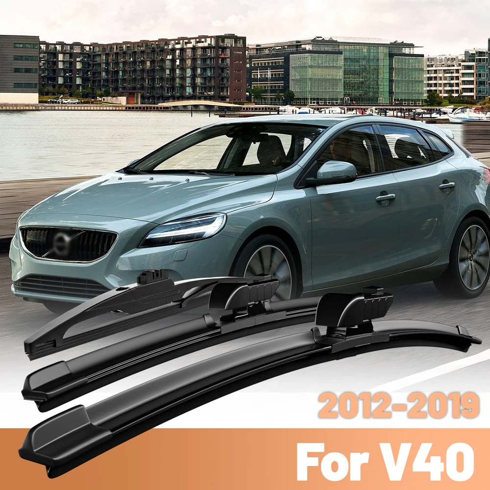 

For Volvo V40 2012 - 2019 Wiper LHD Front & Rear Wiper Blades Set Windshield Windscreen Window Brushes 26"+19"+11"