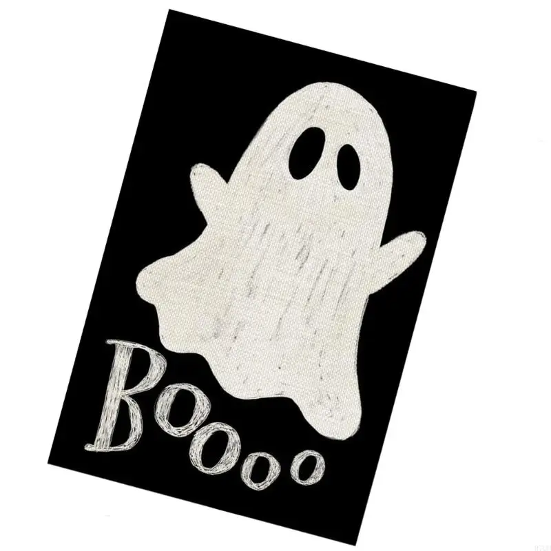 97qd Halloween Garden Flag 12x18 inch, dubbelzijdige vakantiebeperkingstuinvlag voor buitendecoratie