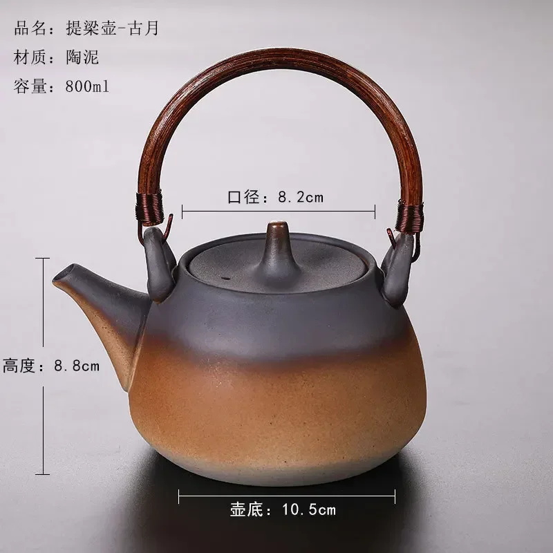Furnace making tea Household pottery pot Indoor beam making teapot Electric pottery stove Side handle Size Capacity kettle