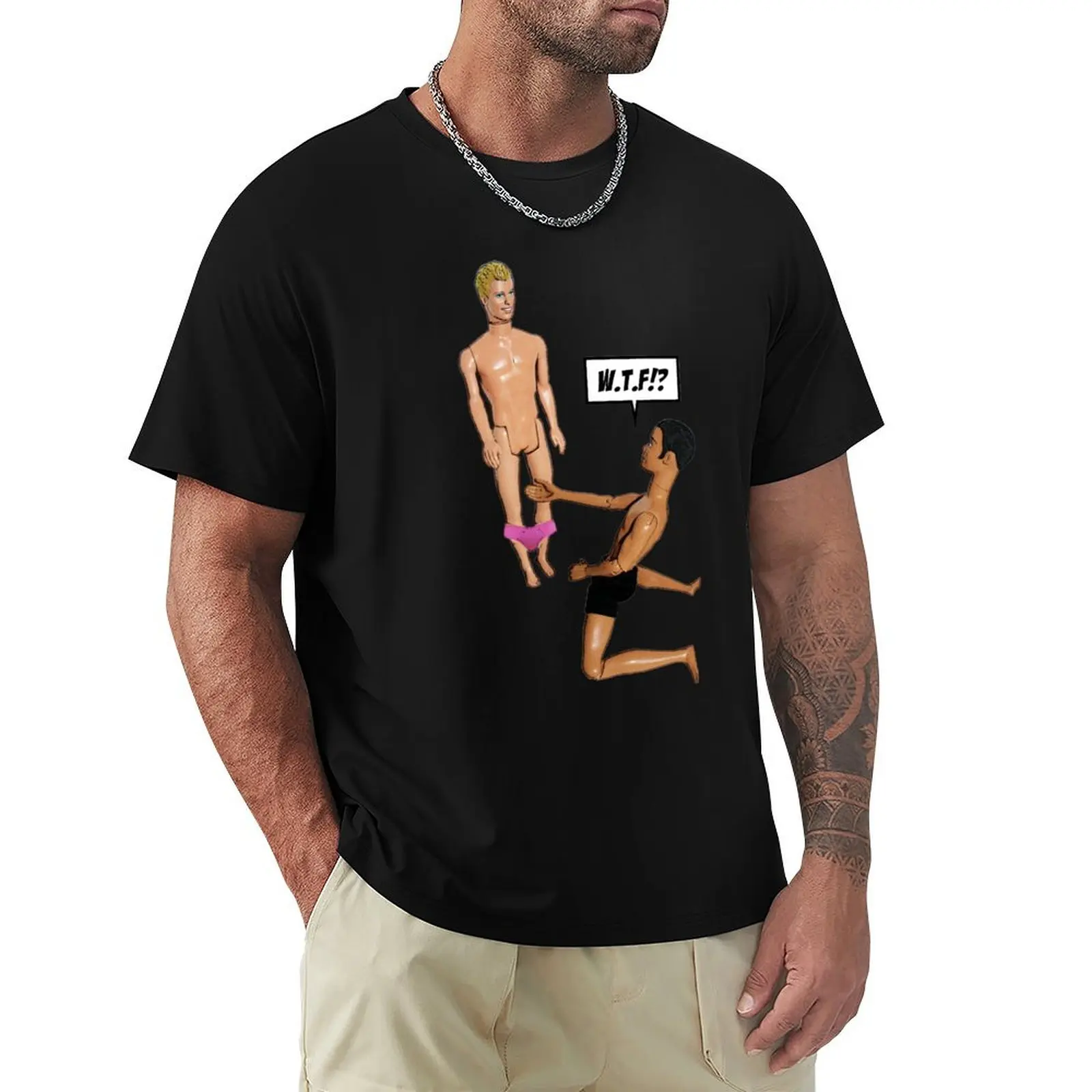 

WTF! Funny Gay Art! Hilarious Queer Art! T-Shirt Luxury man graphic shirts plain slim fit t shirts for men