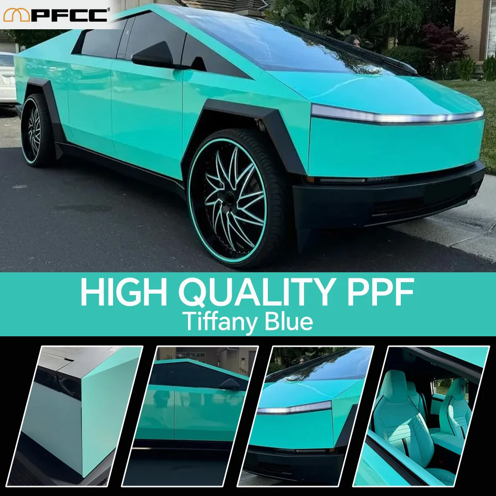 PPF For Tesla Cybertruck 2024-Up TPU Black Glossy Anti-Scratch Accessories Car B Pillar Paint Protection Film Clear Bra PPF Kit