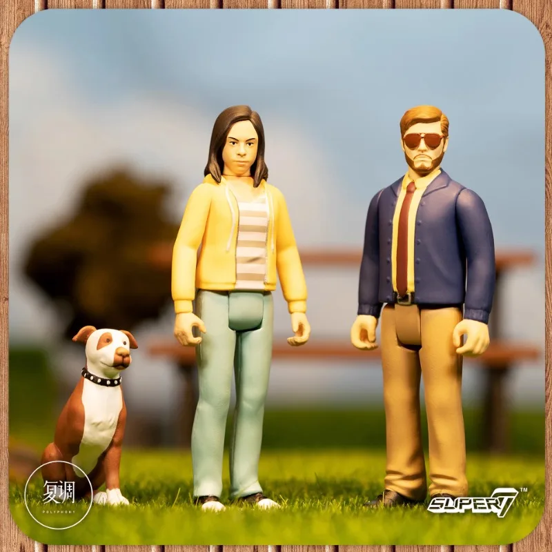 In Stock Super7 Parks and Recreation Burt Macklin April Ludgate 3.75-inch ReAction Figure Doll Toy Collection Birthday Gift