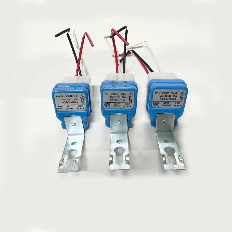 3 قطعة مفتاح مستشعر مصباح الشارع الأوتوماتيكي بالكامل مقاوم للمطر AS-10 مفتاح التحكم في الضوء 220 فولت وحدة تحكم أوتوماتيكية حساسة للضوء #1